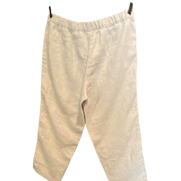 J.Jill Love Linen Flax Relaxed Fit Ankle Pants Women's Large Petite NWT - Picture 1 of 13